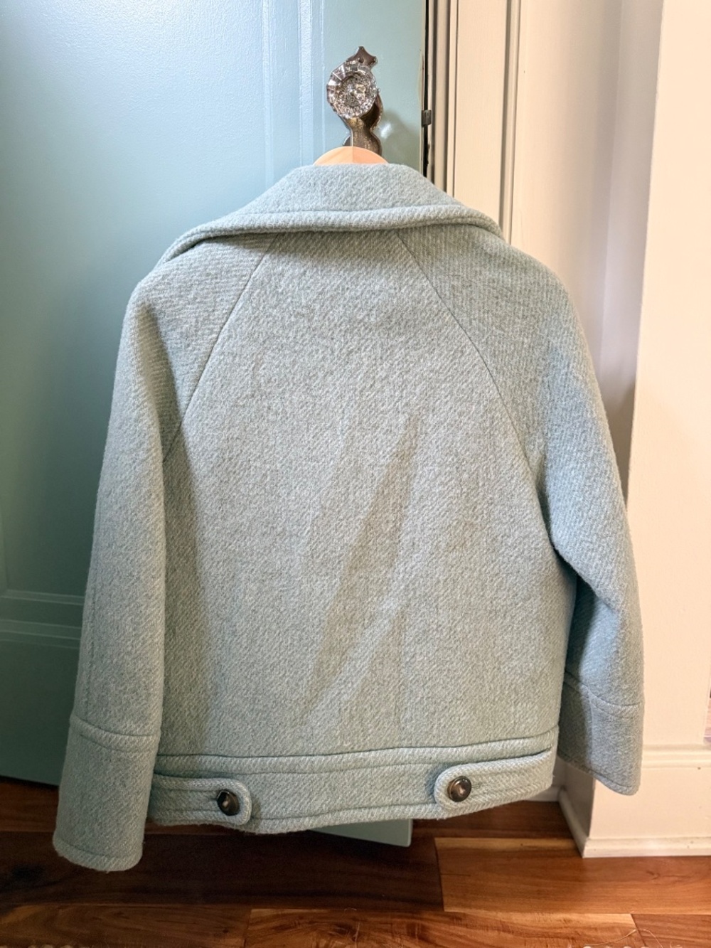 Sézane Léo Coat in Vintage Blue - Picture 2 of 3